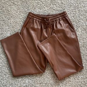 Brown Leather Pants